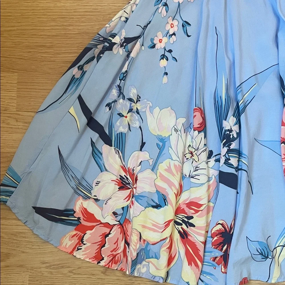 Old Navy Blue Floral Dress - Picture 5 of 6
